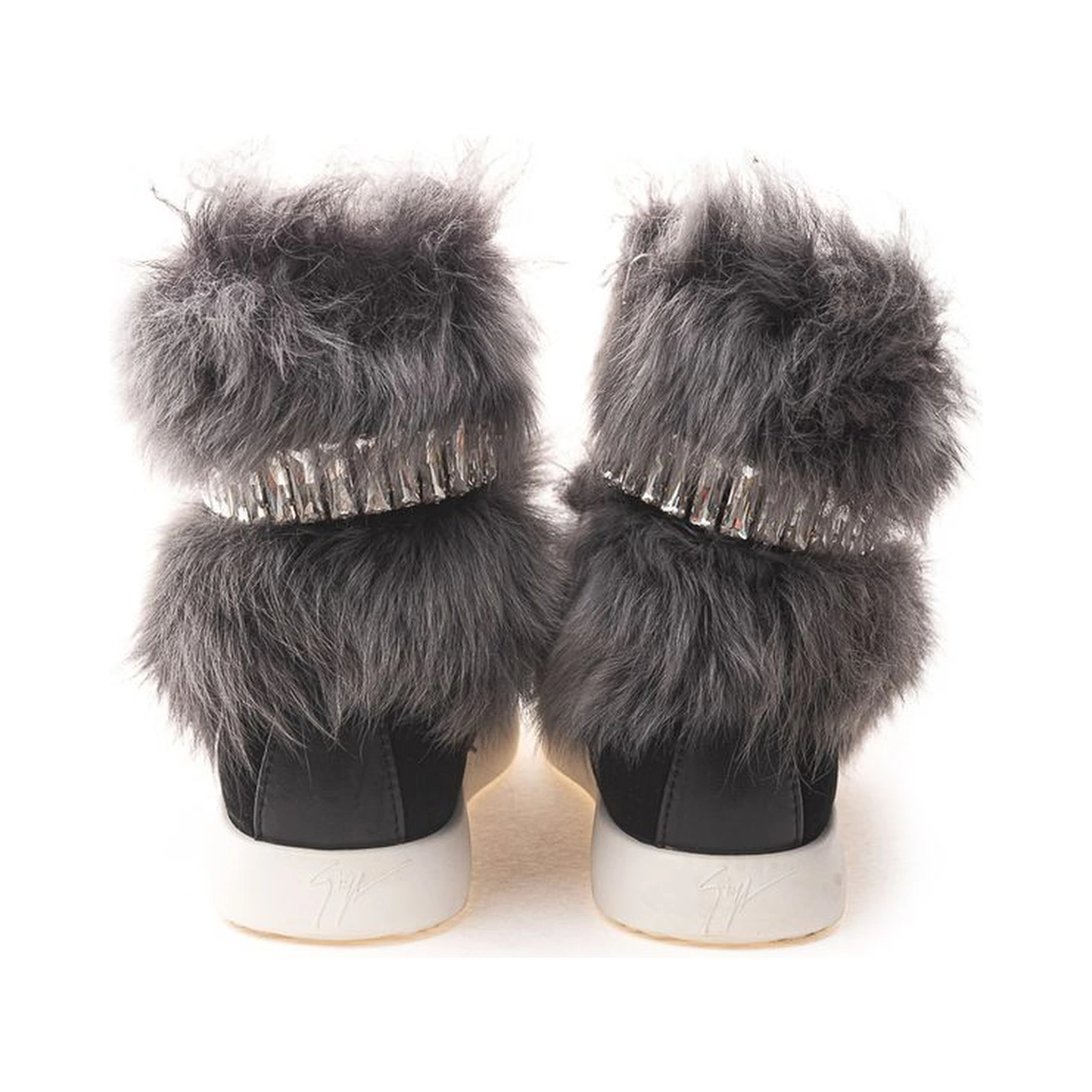 Black Neoprene Chunky Sneakers