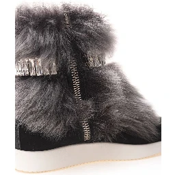 Black Neoprene Chunky Sneakers