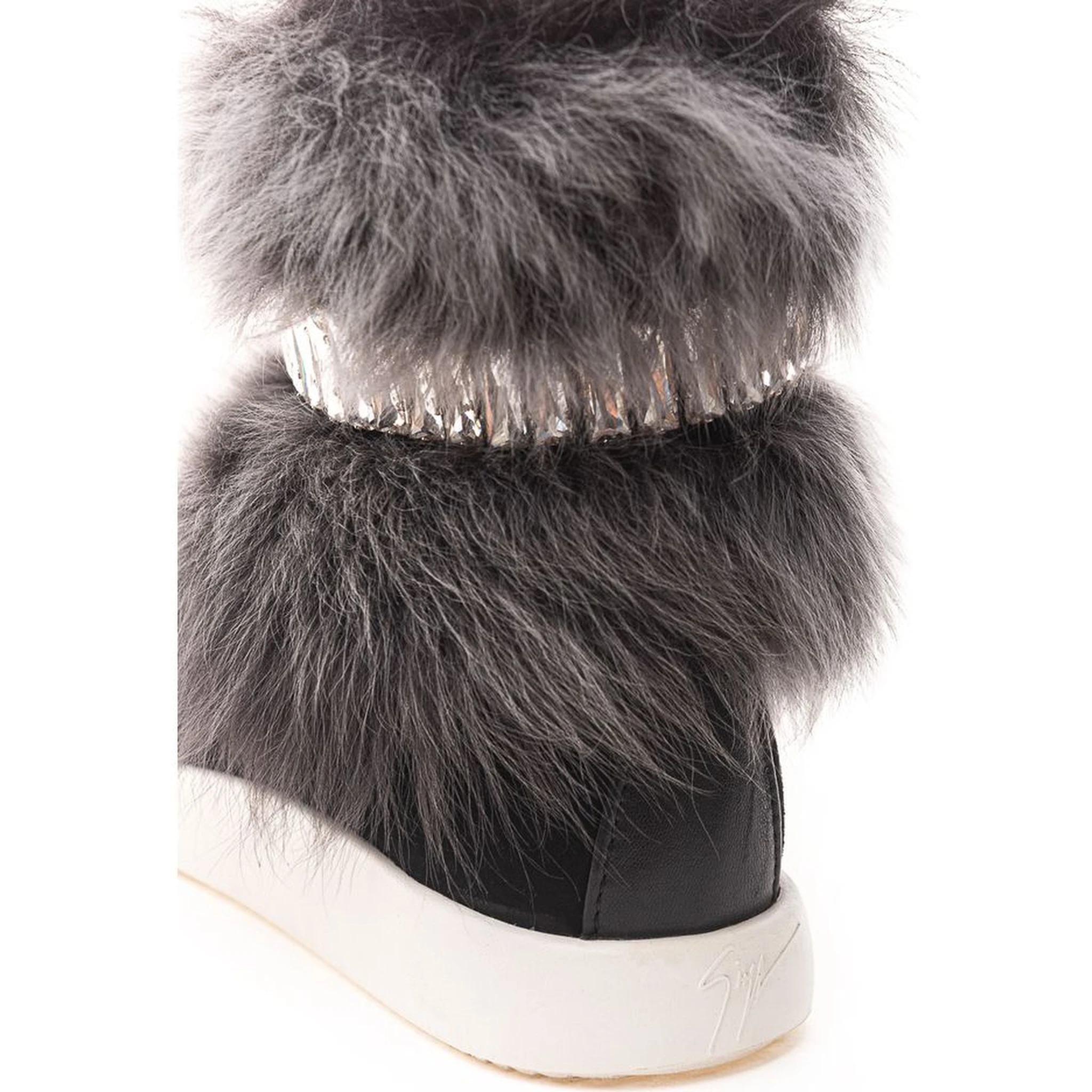 Black Neoprene Chunky Sneakers