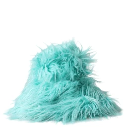 Mint Green Acrylic Fur Womens Bucket Hat