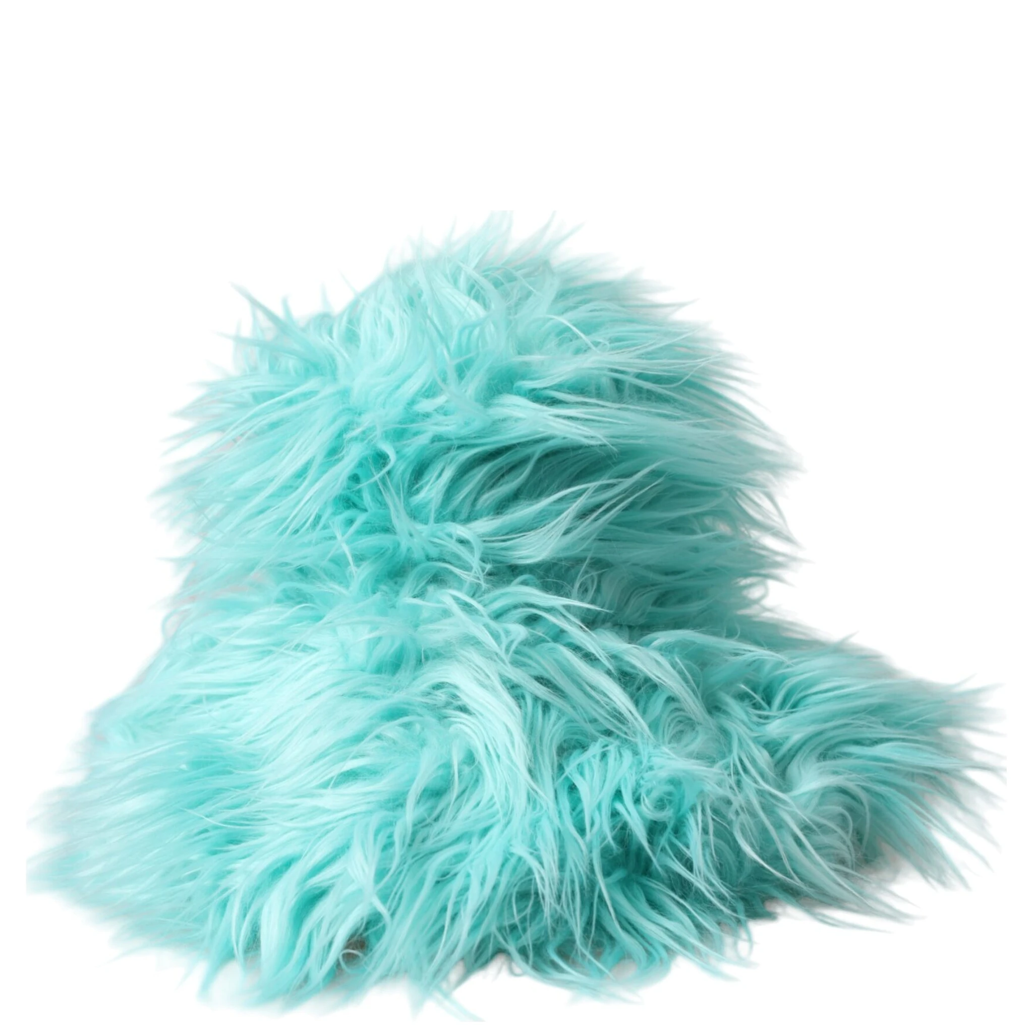 Mint Green Acrylic Fur Womens Bucket Hat