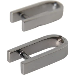 Silver Plated Metal Brass Pin Men Cufflinks