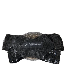 Black Sequin Pearl Handmade Brooch Hair Pin