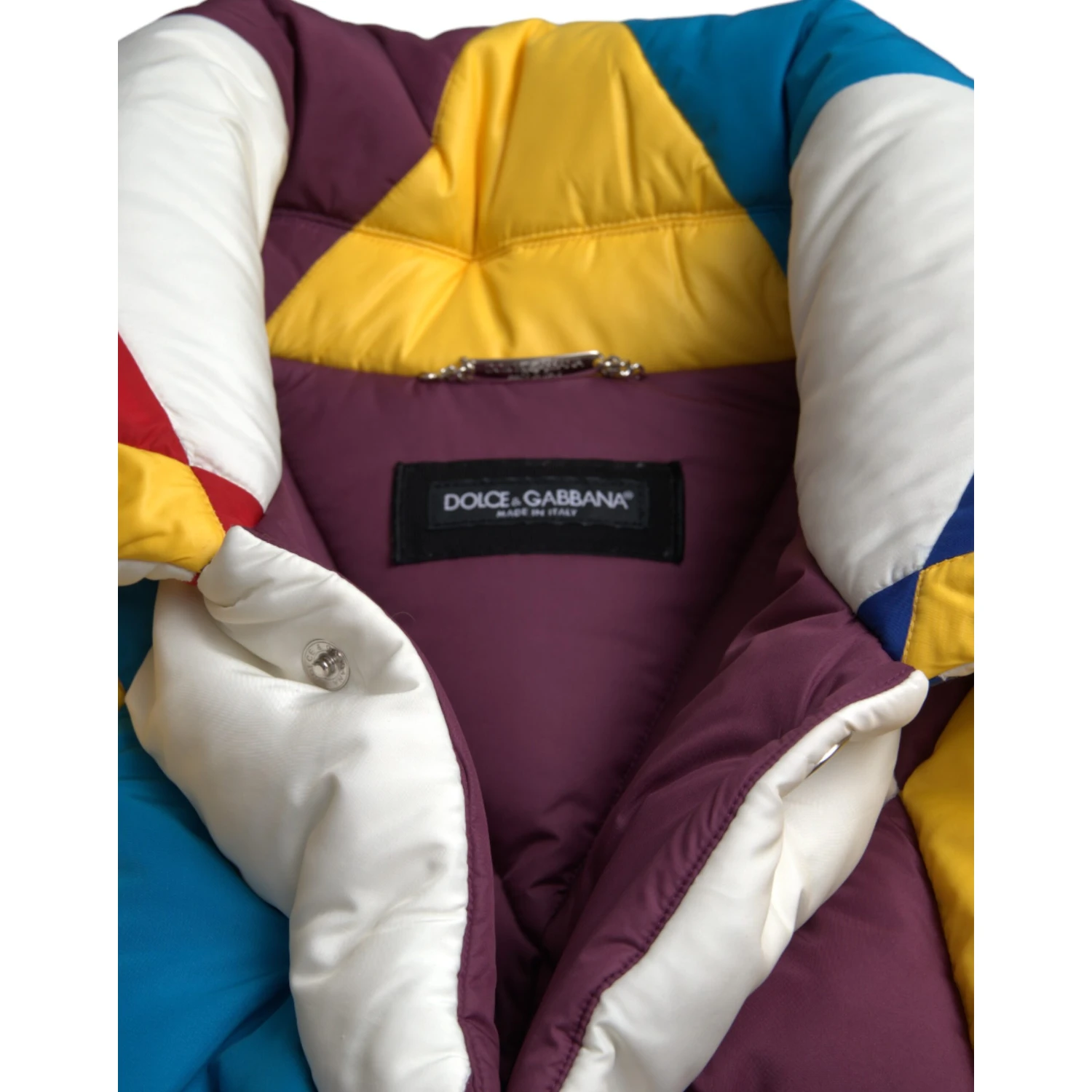 Multicolor Windbreaker Puffer Jacket Men