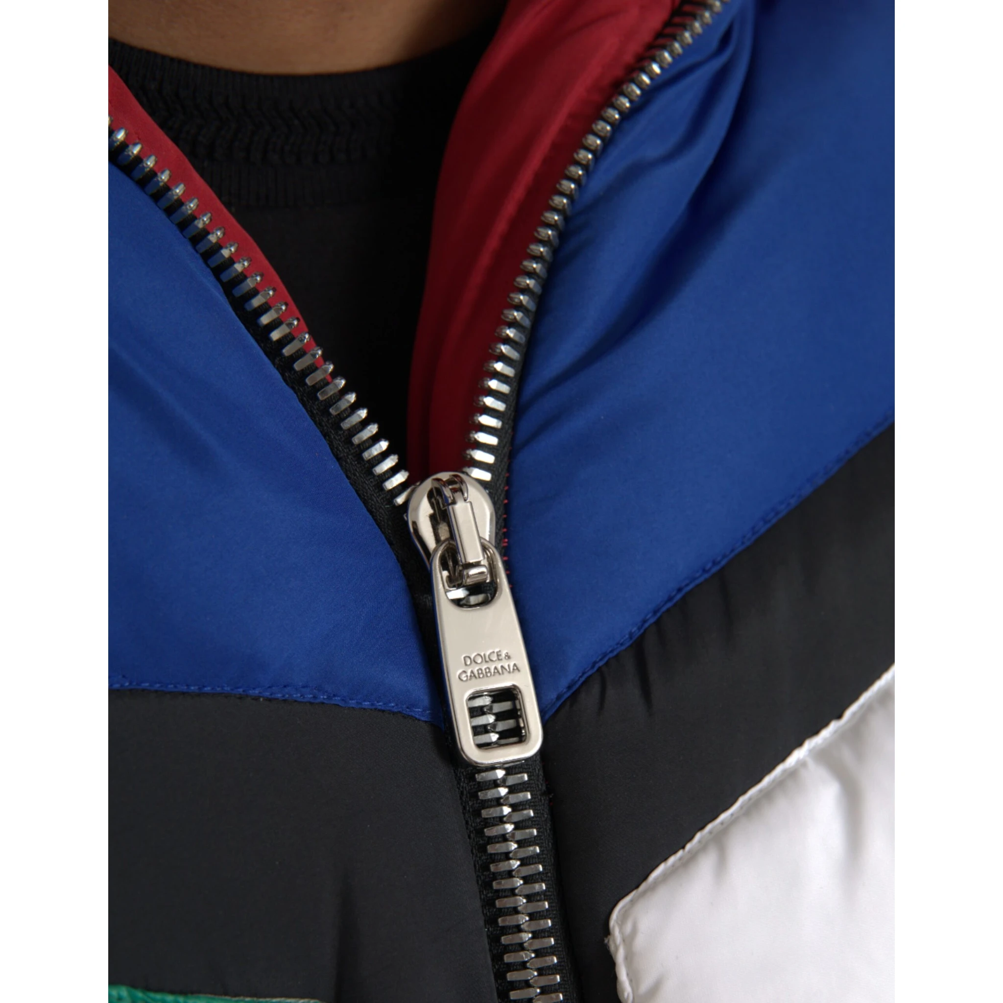 Multicolor Quilted Hooded Puffer Jacket