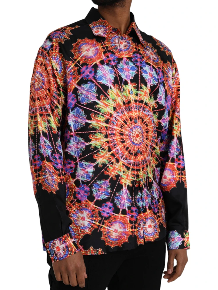 Multicolor Luminarie Silk Men Casual Shirt alternative