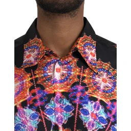 Multicolor Luminarie Silk Men Casual Shirt