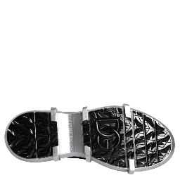 Black Nylon Galileo High Top Sneakers Shoes