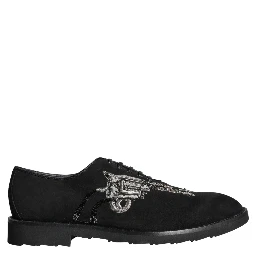 Black Suede Sicilia Lace Up Formal Shoes