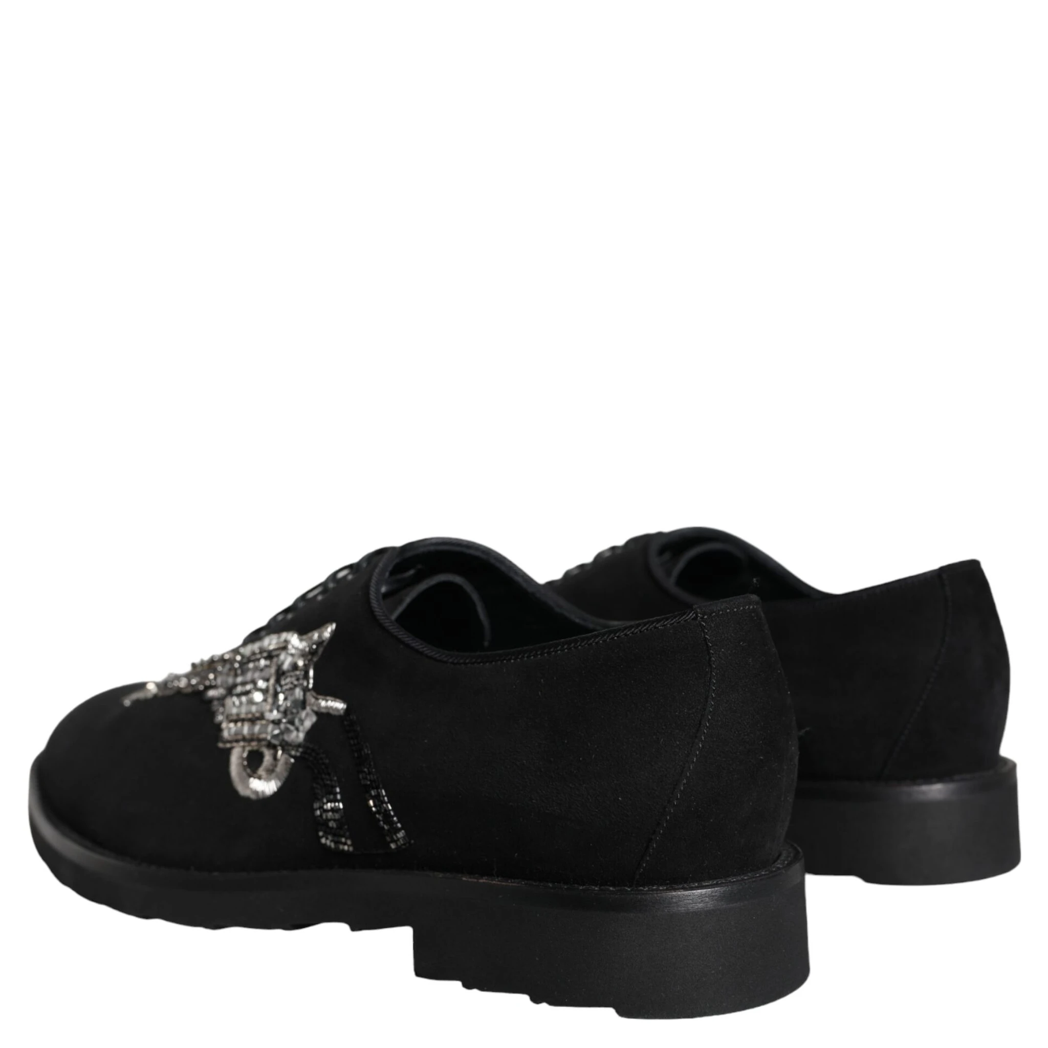 Black Suede Sicilia Lace Up Formal Shoes
