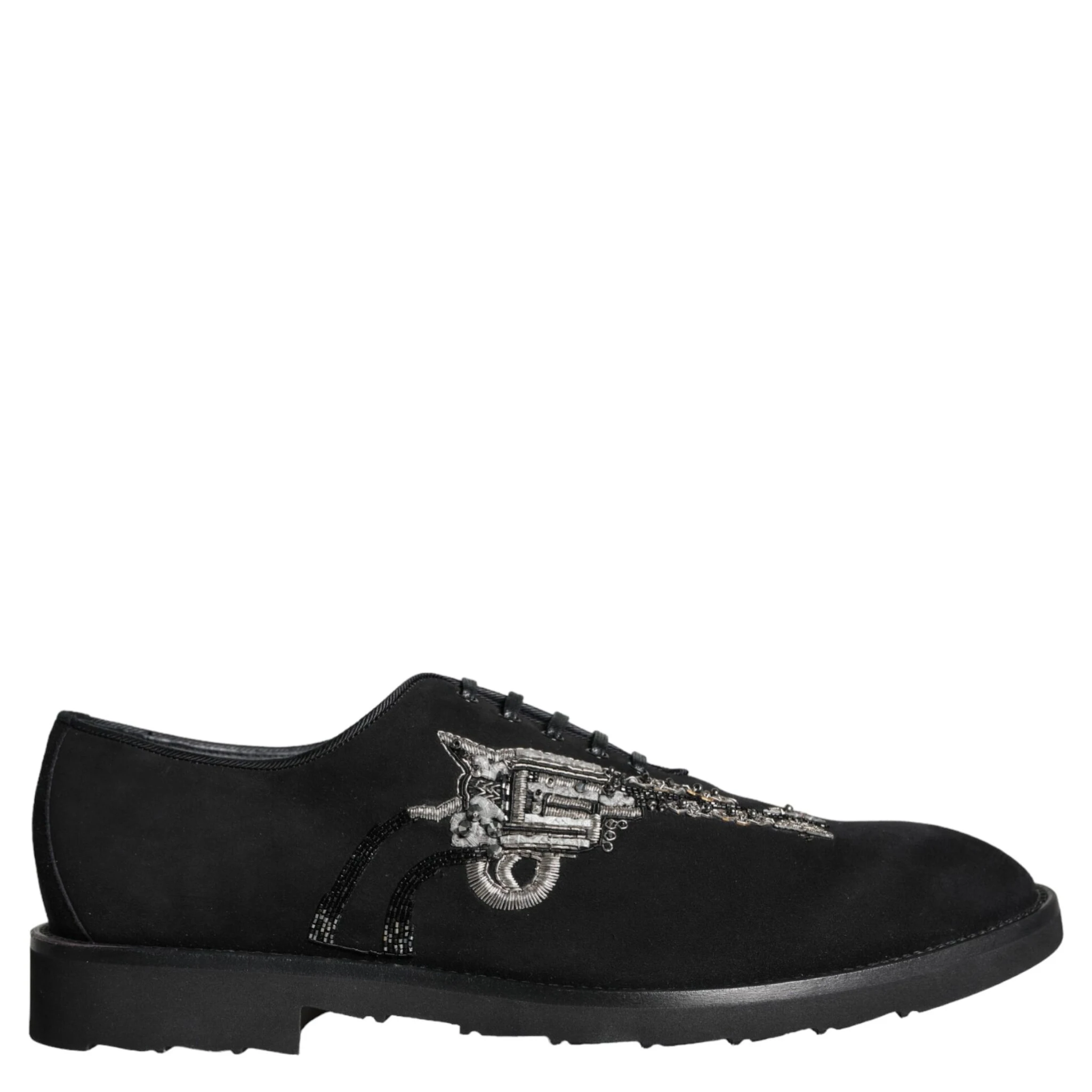 Black Suede Sicilia Lace Up Formal Shoes