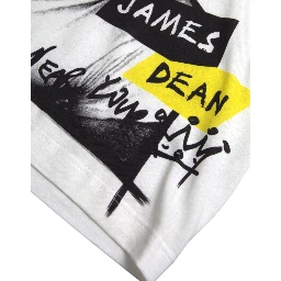 White Graphic Cotton Short Sleeves Men T-shirt