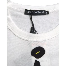 White Graphic Cotton Short Sleeves Men T-shirt