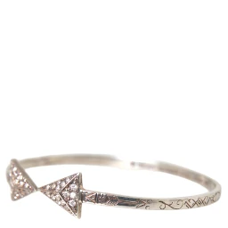 Arrow Crystal 925 Silver Bangle Bracelet Women