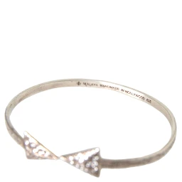 Arrow Crystal 925 Silver Bangle Bracelet Women