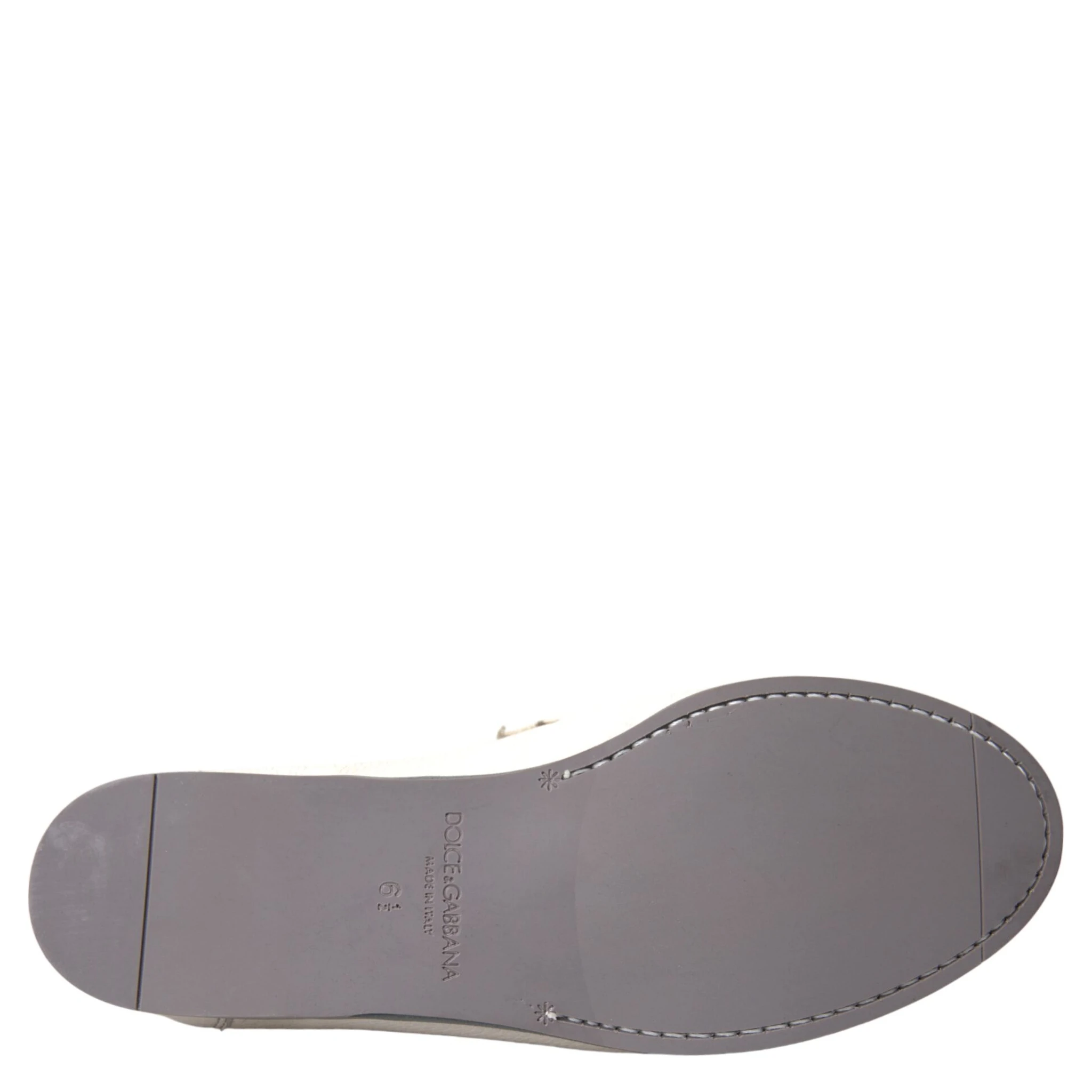 White Gray Leather Slip Mocassin Shoes Loafer