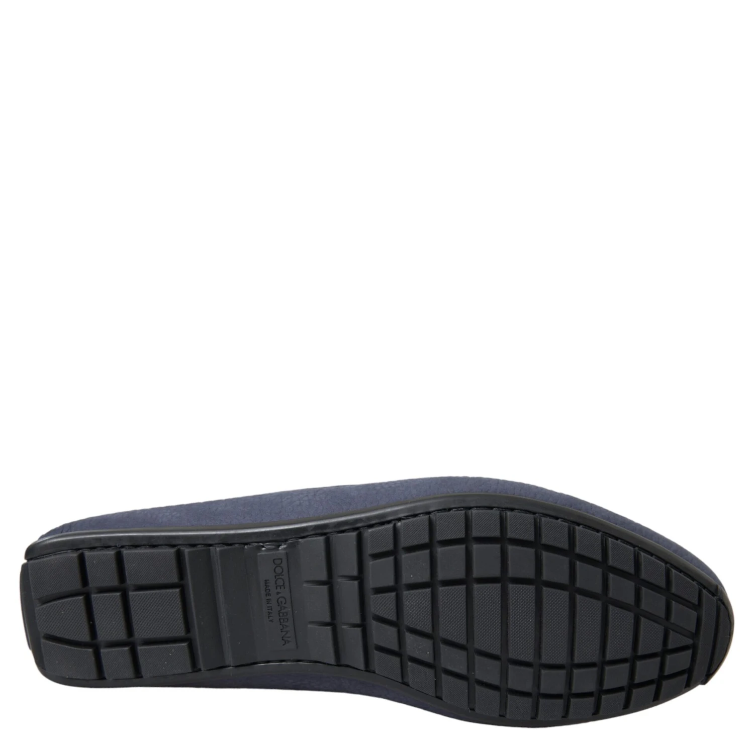 Blue Calf Leather Slip On Moccasin Shoes