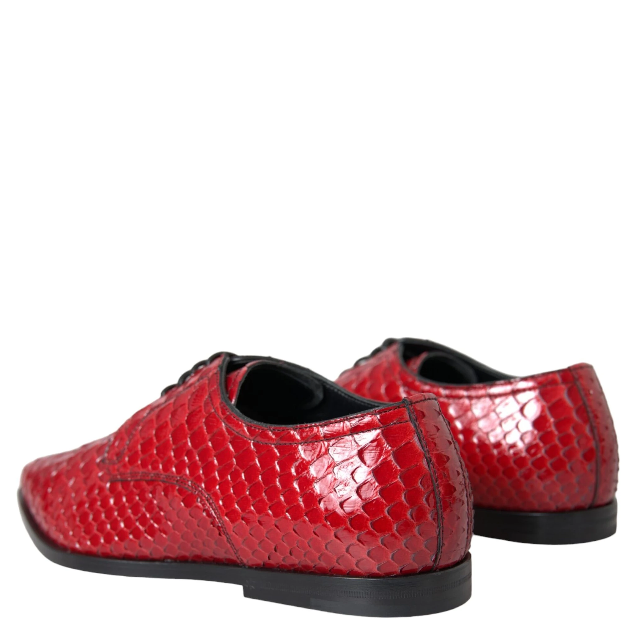 Red Textured Varnished Derby Men Formal Shoes