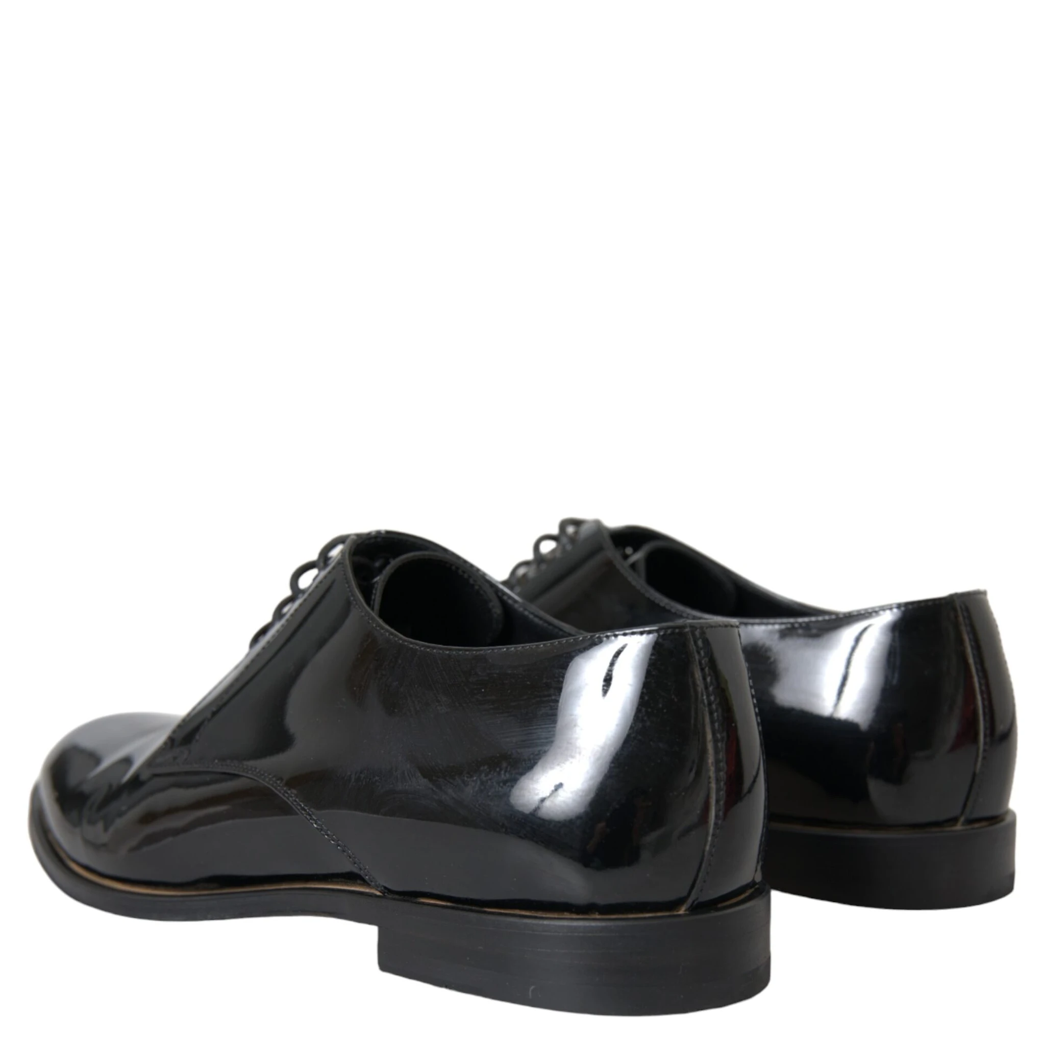 Black Patent Leather Derby Formal Dress Shoes