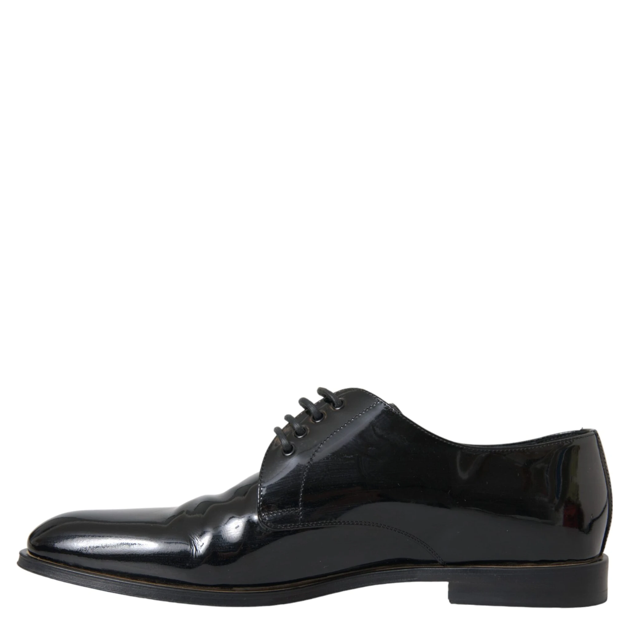Black Patent Leather Derby Formal Dress Shoes