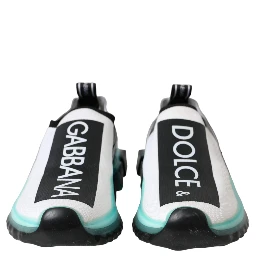 Black White Blue Slip On Sorrento Sneakers Shoes