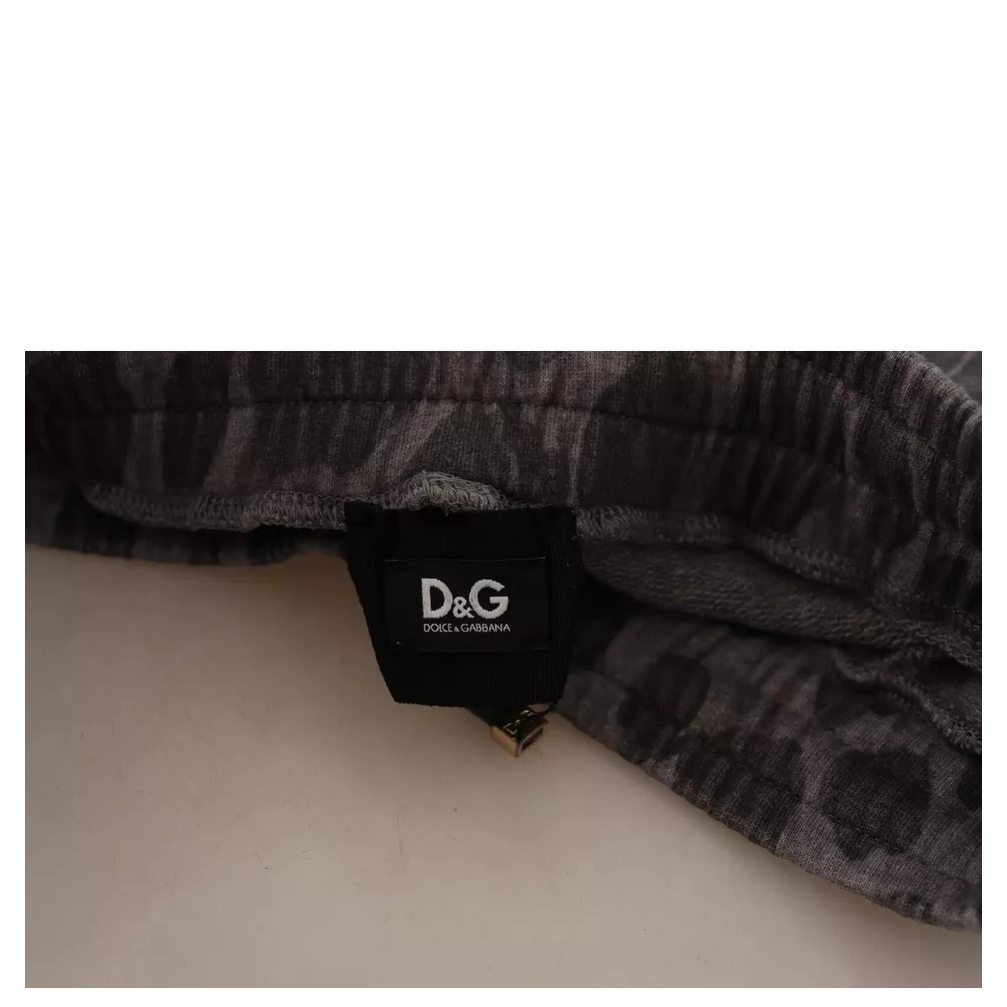 Gray Leopard Print Sweatpants Jogger Pants