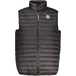 Black Polyamide Sleveless Jacket
