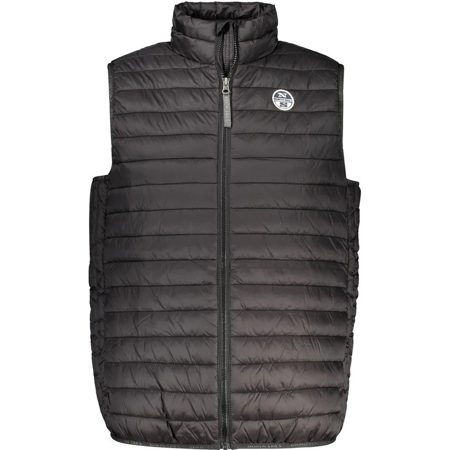 Black Polyamide Sleveless Jacket