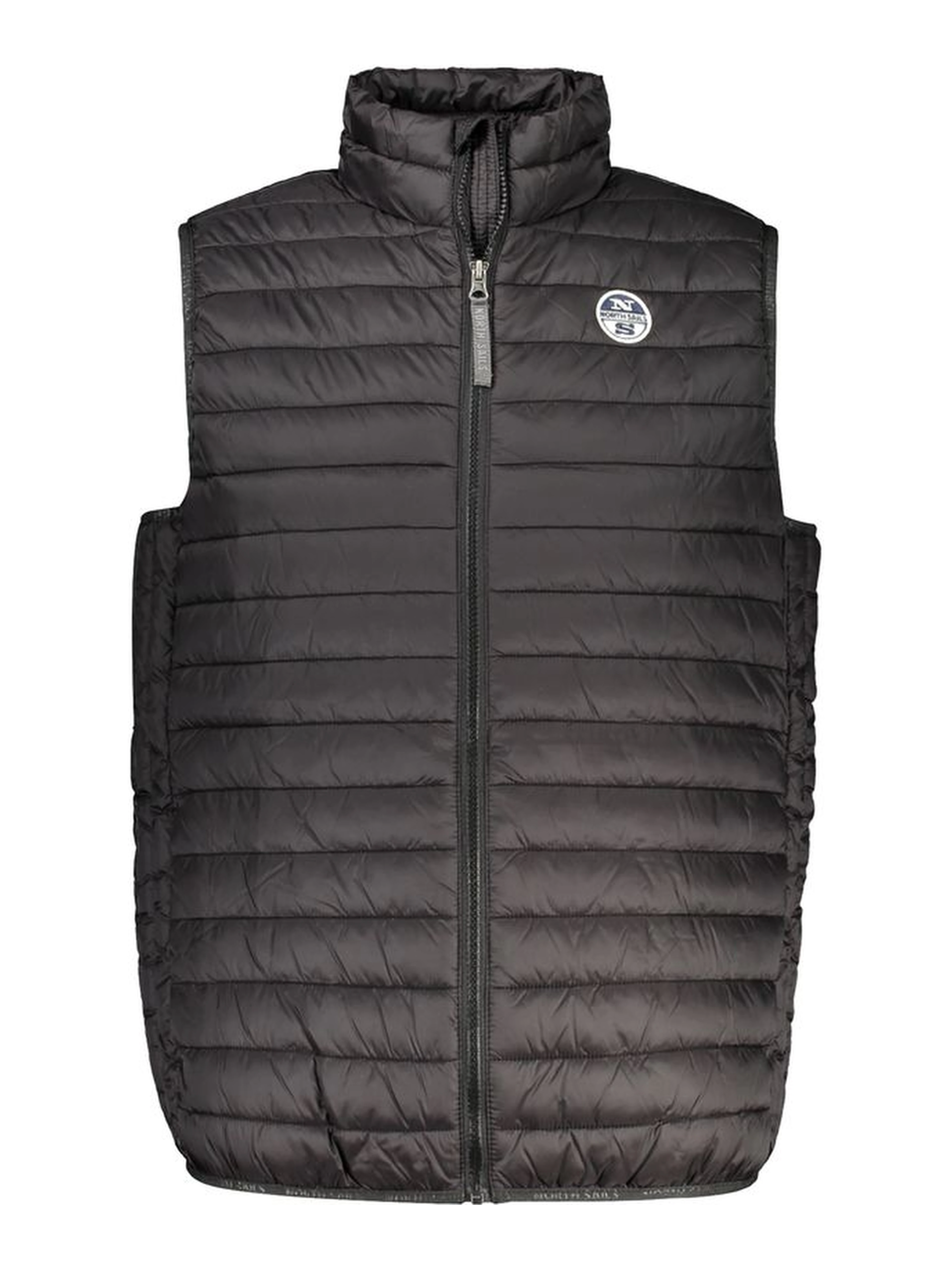 Black Polyamide Sleveless Jacket