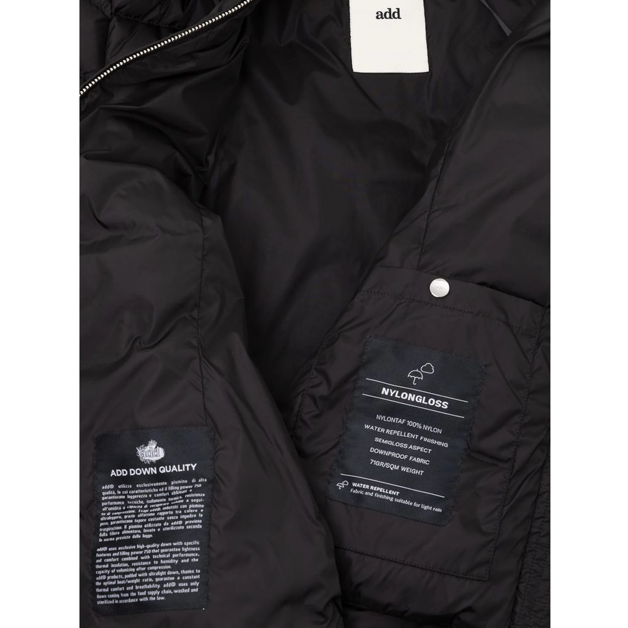 Black Polyamide Shell Jacket