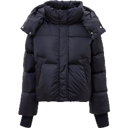 Blue Polyamide Jackets And Coat