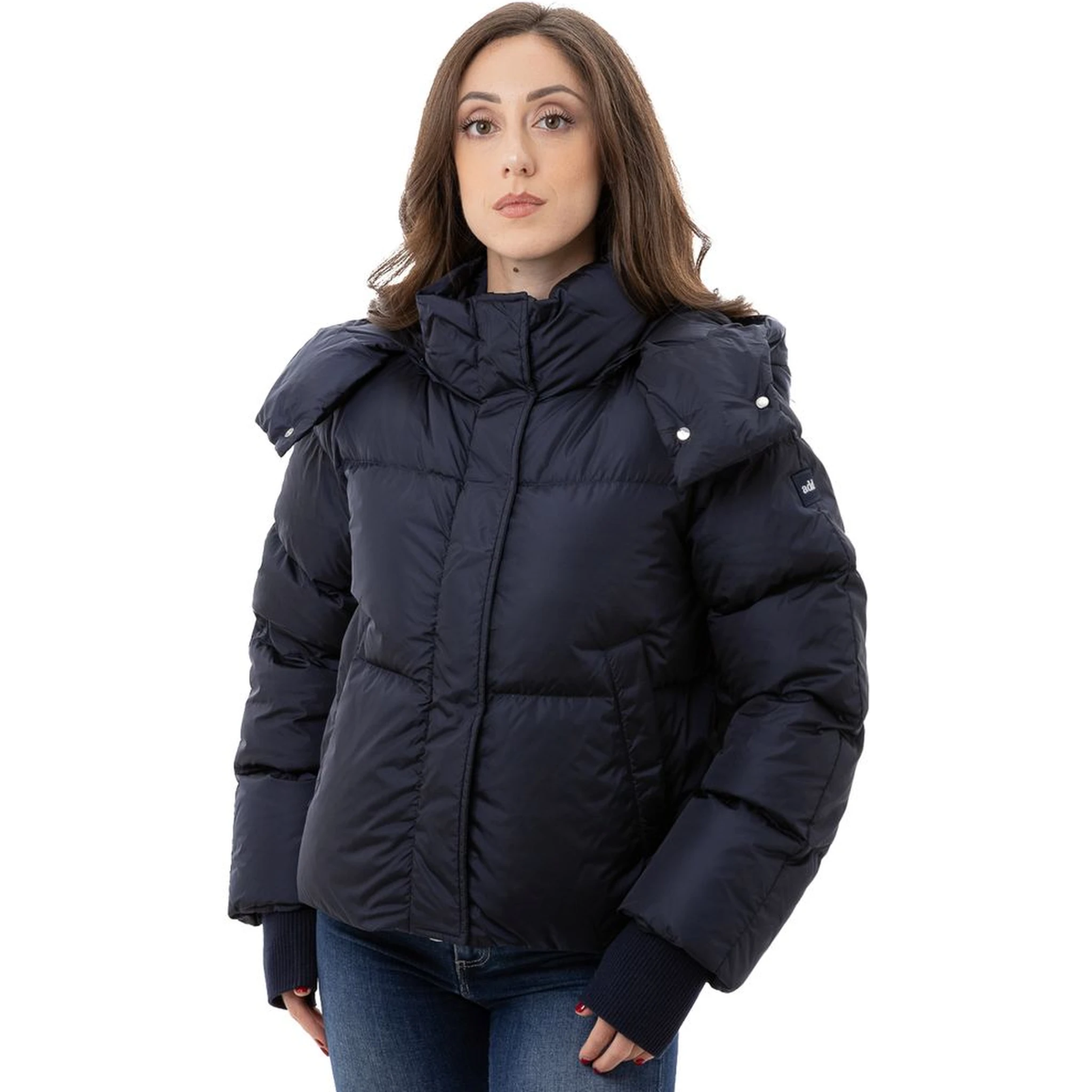 Blue Polyamide Jackets And Coat