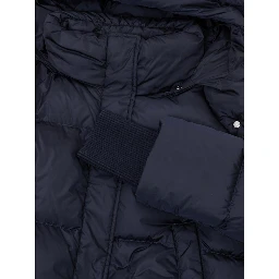 Blue Polyamide Jackets And Coat