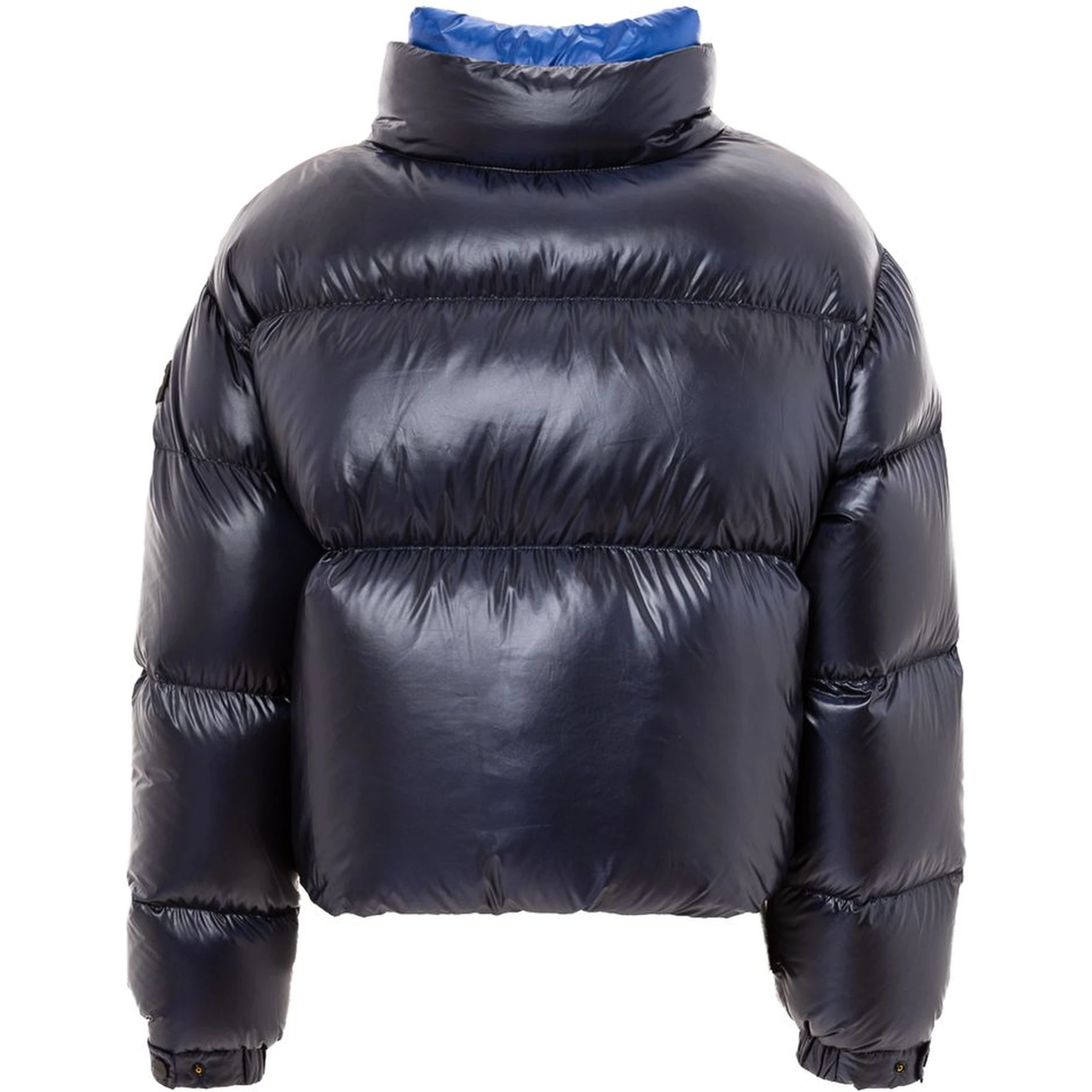 Blue Polyamide Full-Length Jacket