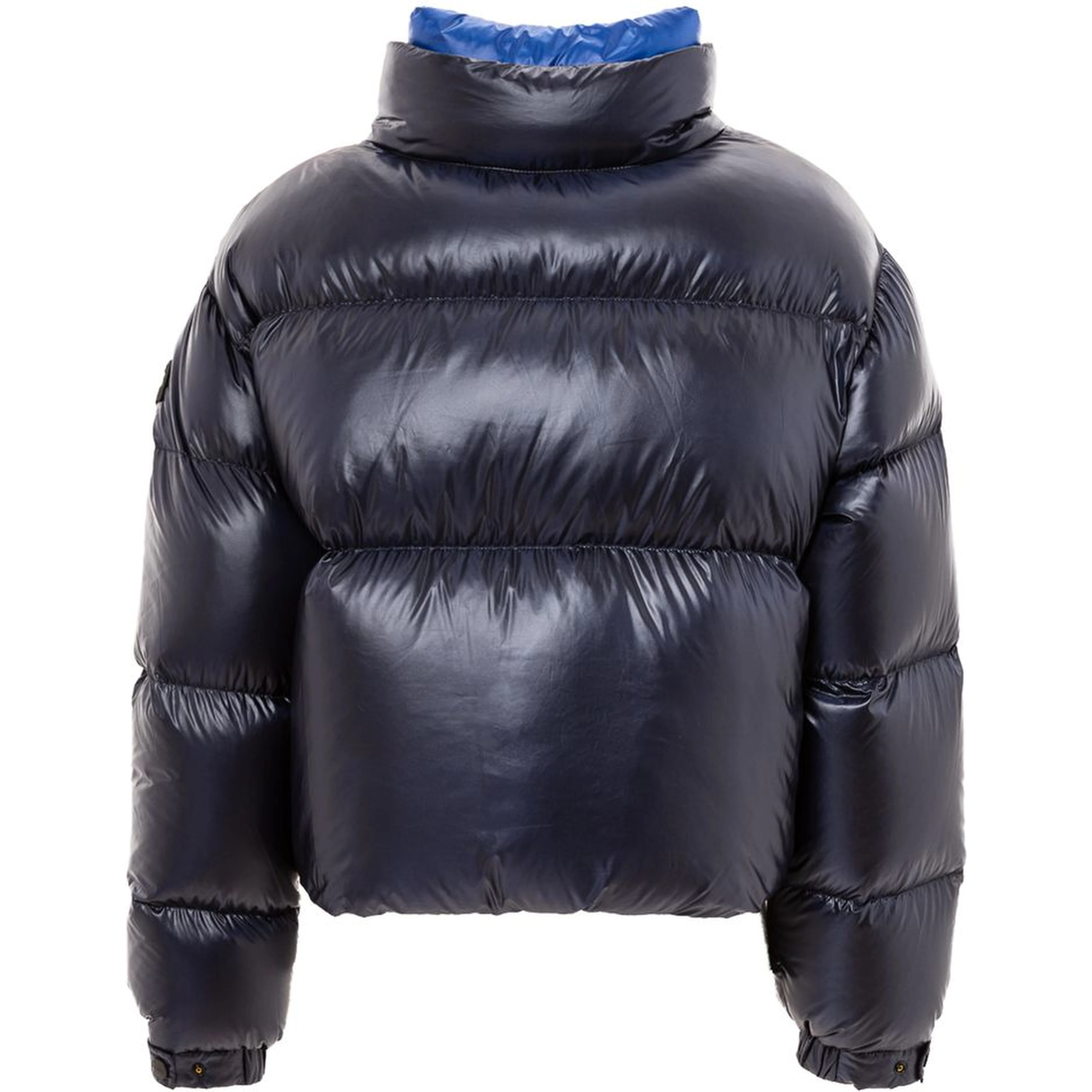 Blue Polyamide Full-Length Jacket