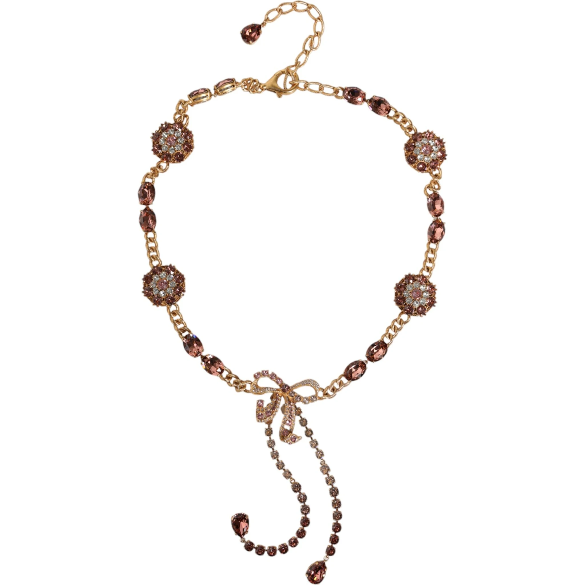Gold Tone Brass Crystal Embellished Belt