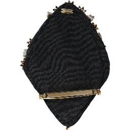 Gold Tone Brass Sacred Heart Crystal Embellished Brooch