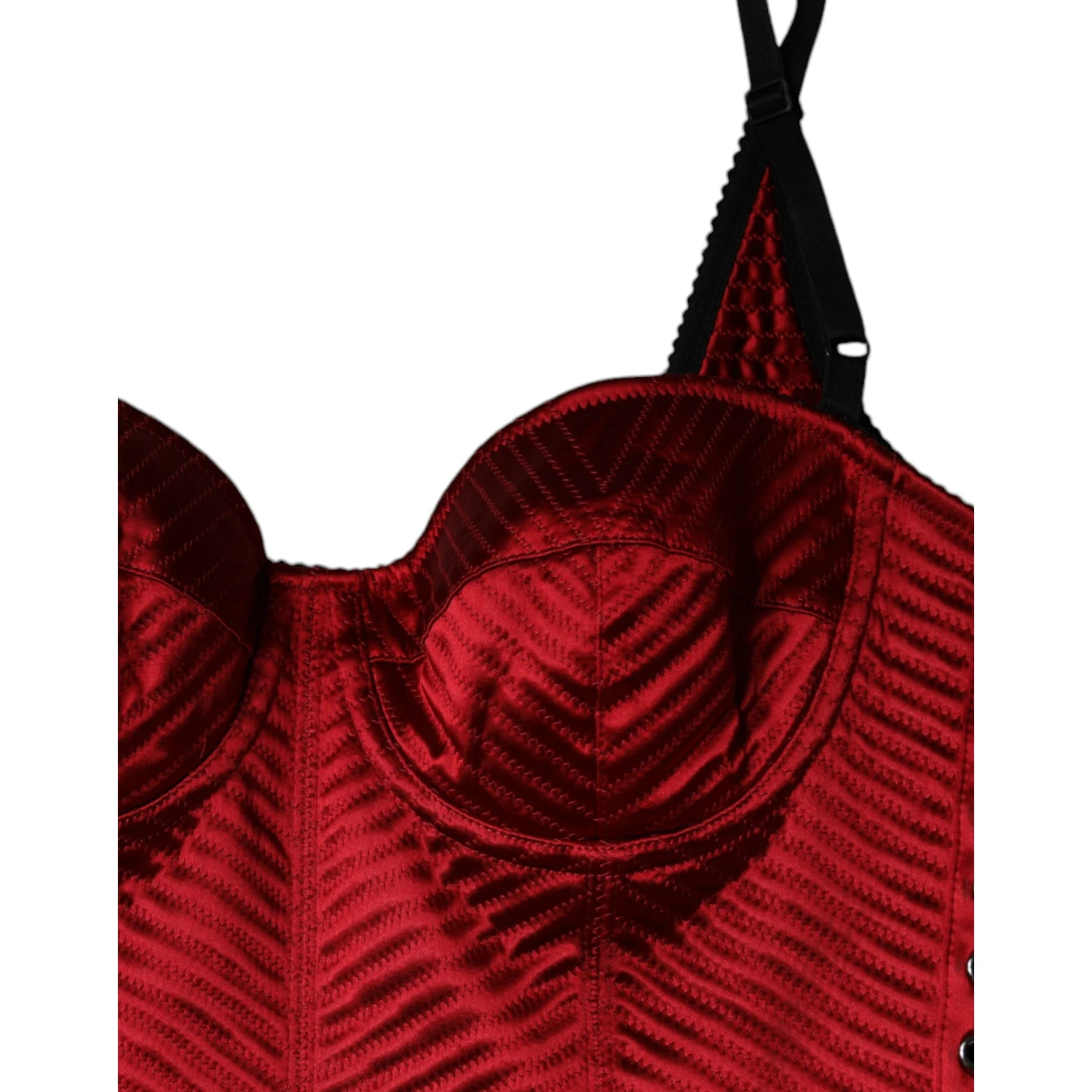 Red Bustier Corset Lace Bodycon Midi Dress