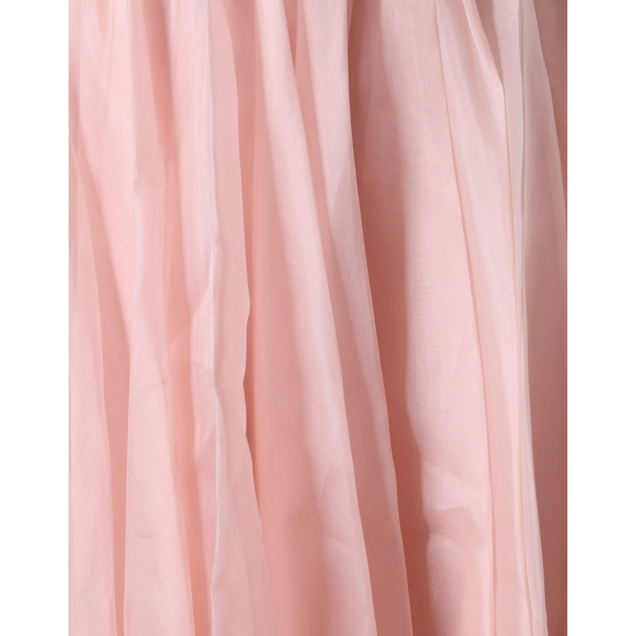 Pink Silk Strapless Maxi A-line Gown Dress