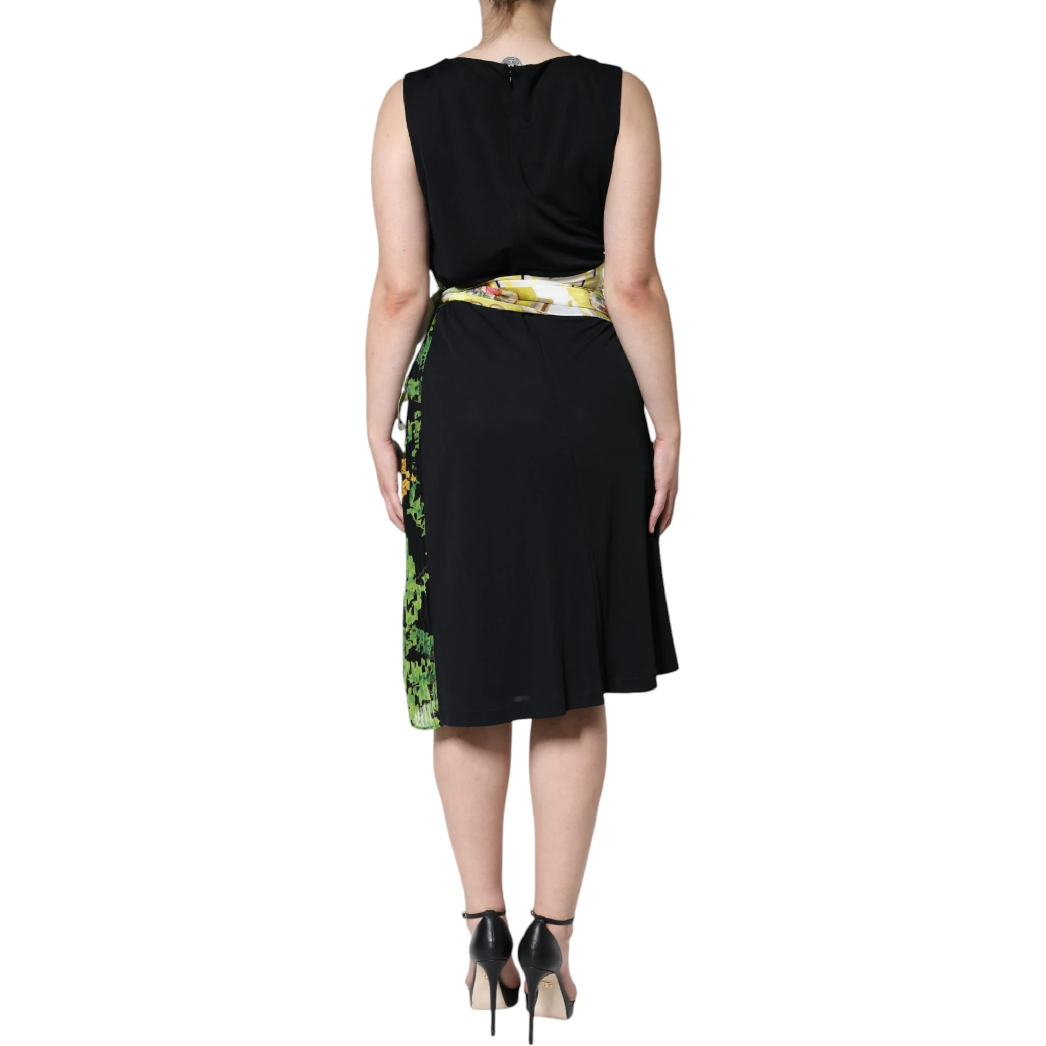 Multicolor Floral Sheath Knee Length Dress