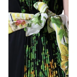 Multicolor Floral Sheath Knee Length Dress