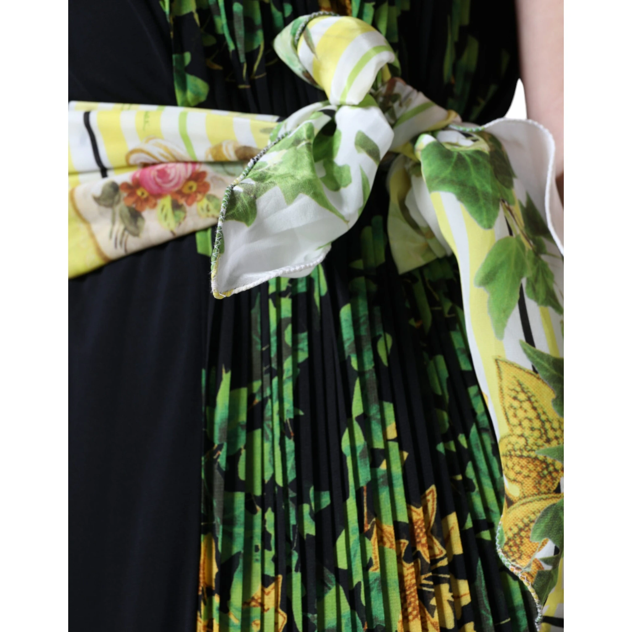 Multicolor Floral Sheath Knee Length Dress
