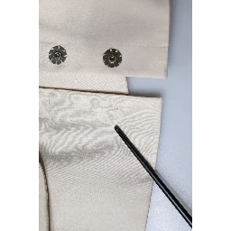 Beige Cotton Long Sleeves Round Neck Blazer Jacket