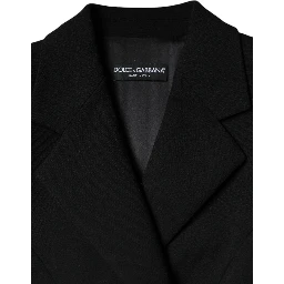 Black Double Breasted Trench Coat Jacket