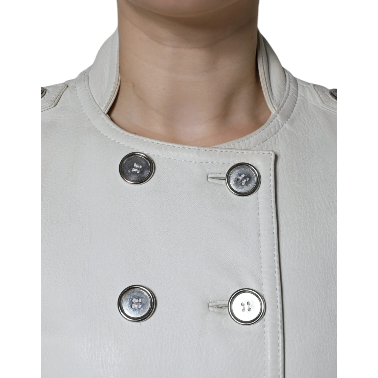 White Double Breasted Blazer Coat Jacket