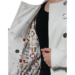 White Double Breasted Blazer Coat Jacket