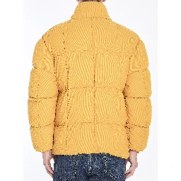 Monogram corduroy puffer jacket