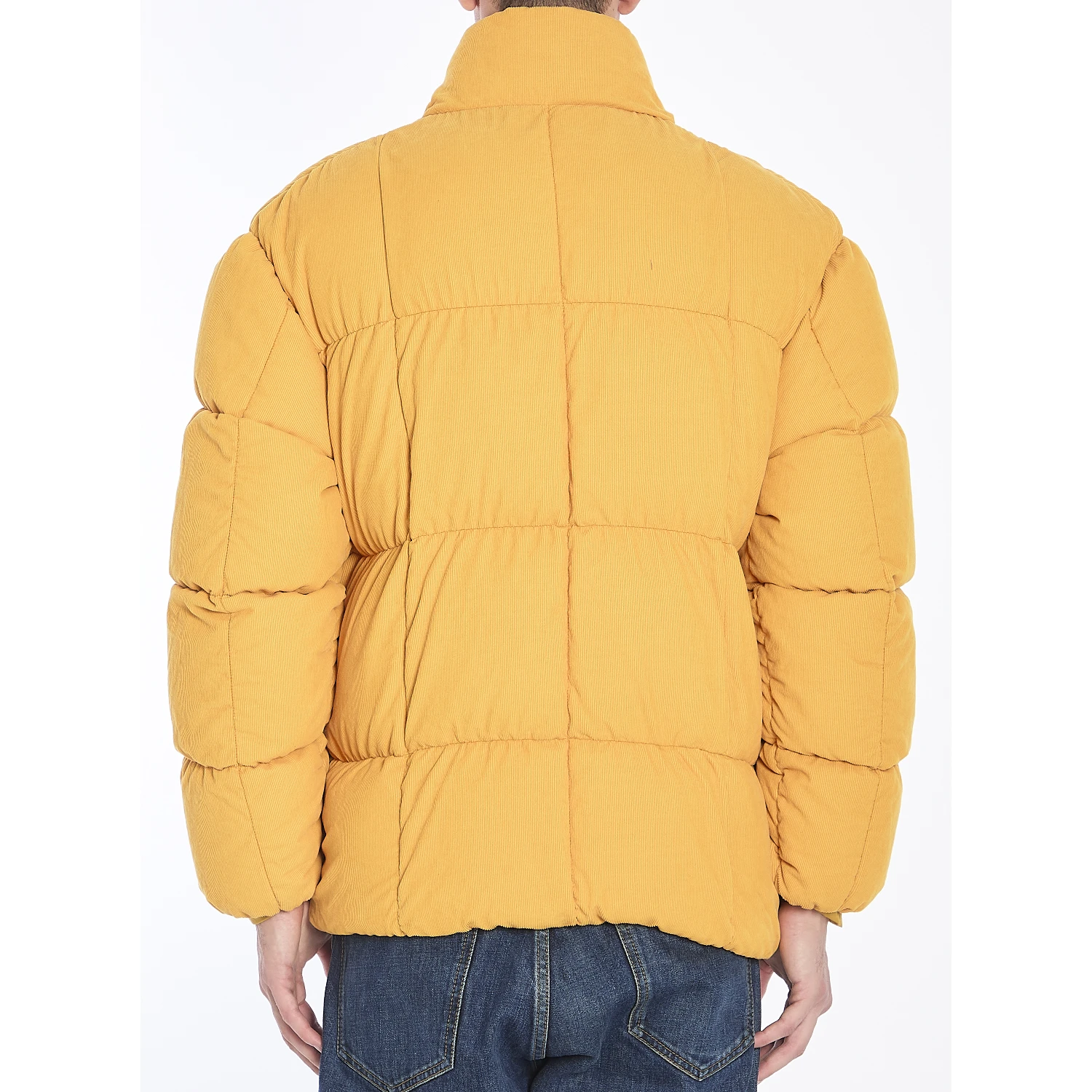 Monogram corduroy puffer jacket