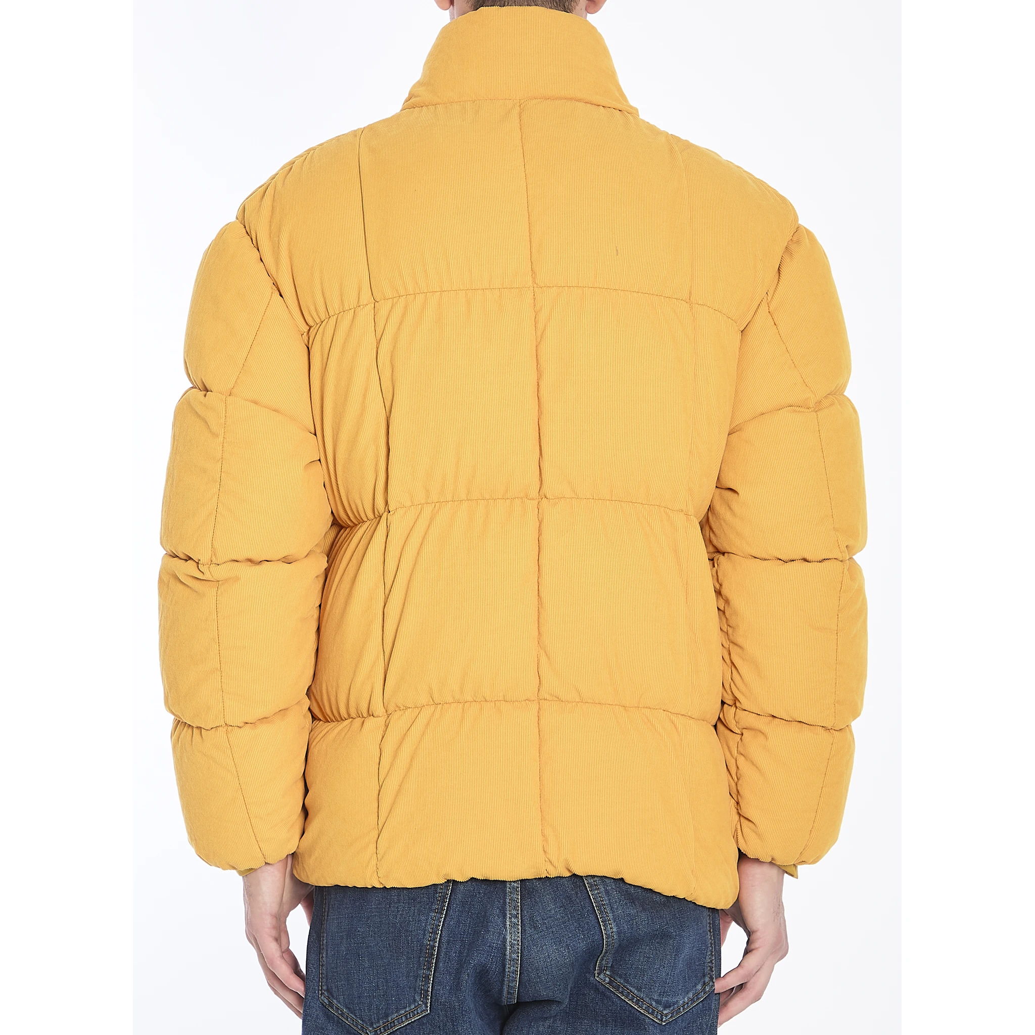 Monogram corduroy puffer jacket