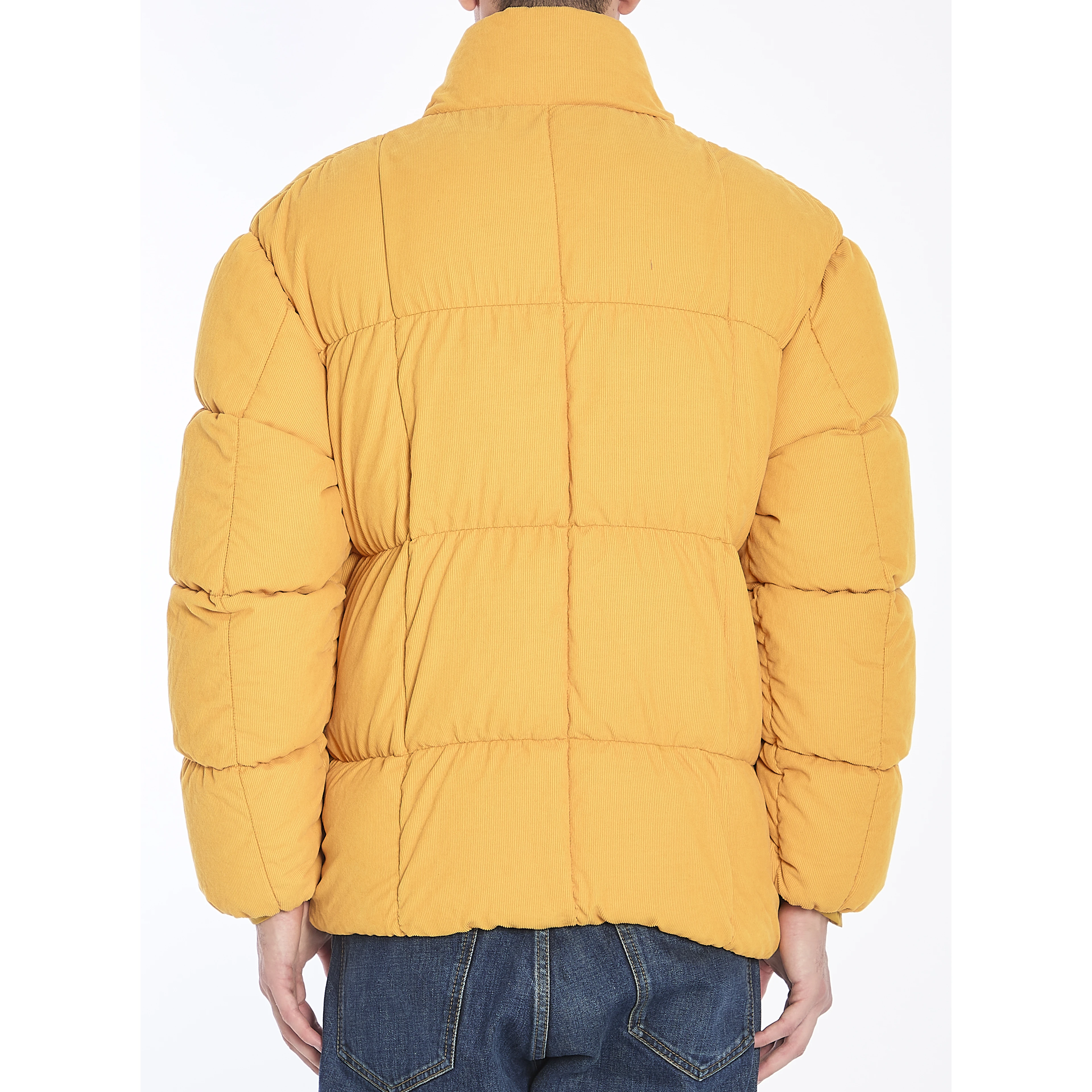 Monogram corduroy puffer jacket